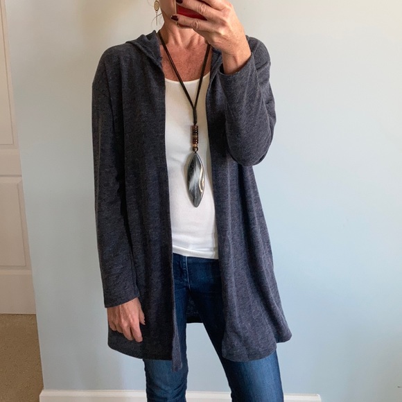 Med & Large Navy Blue Open Cardigan - Picture 7 of 9